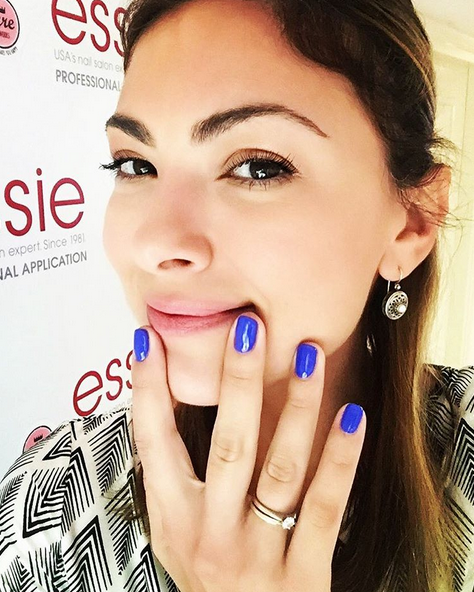 despoina kampouri, blue nails
