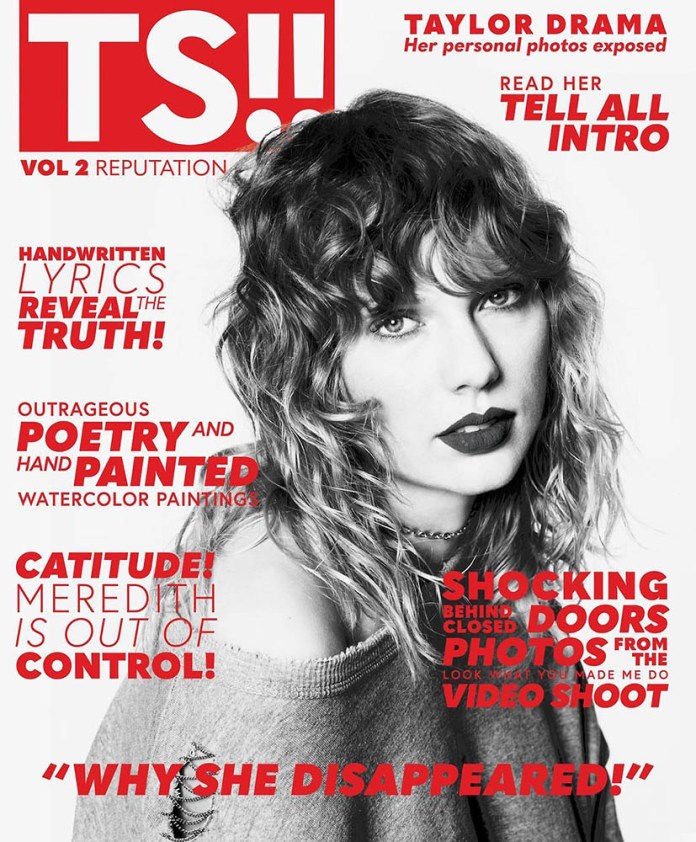 Taylor Swift - reputation - magazine back cover (2) - Hit Channel