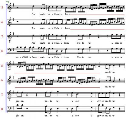 Handel Messiah - For Unto Us a Child is Born excerpt