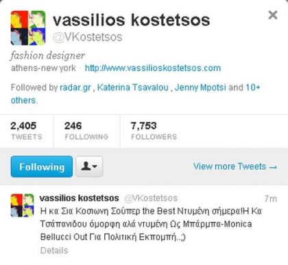 kostetsos tweet