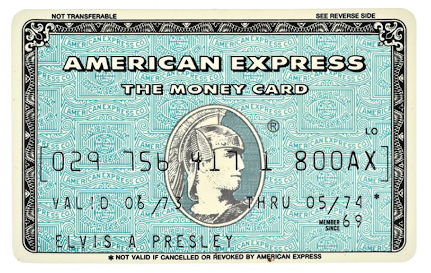 Elvis Presley American Express