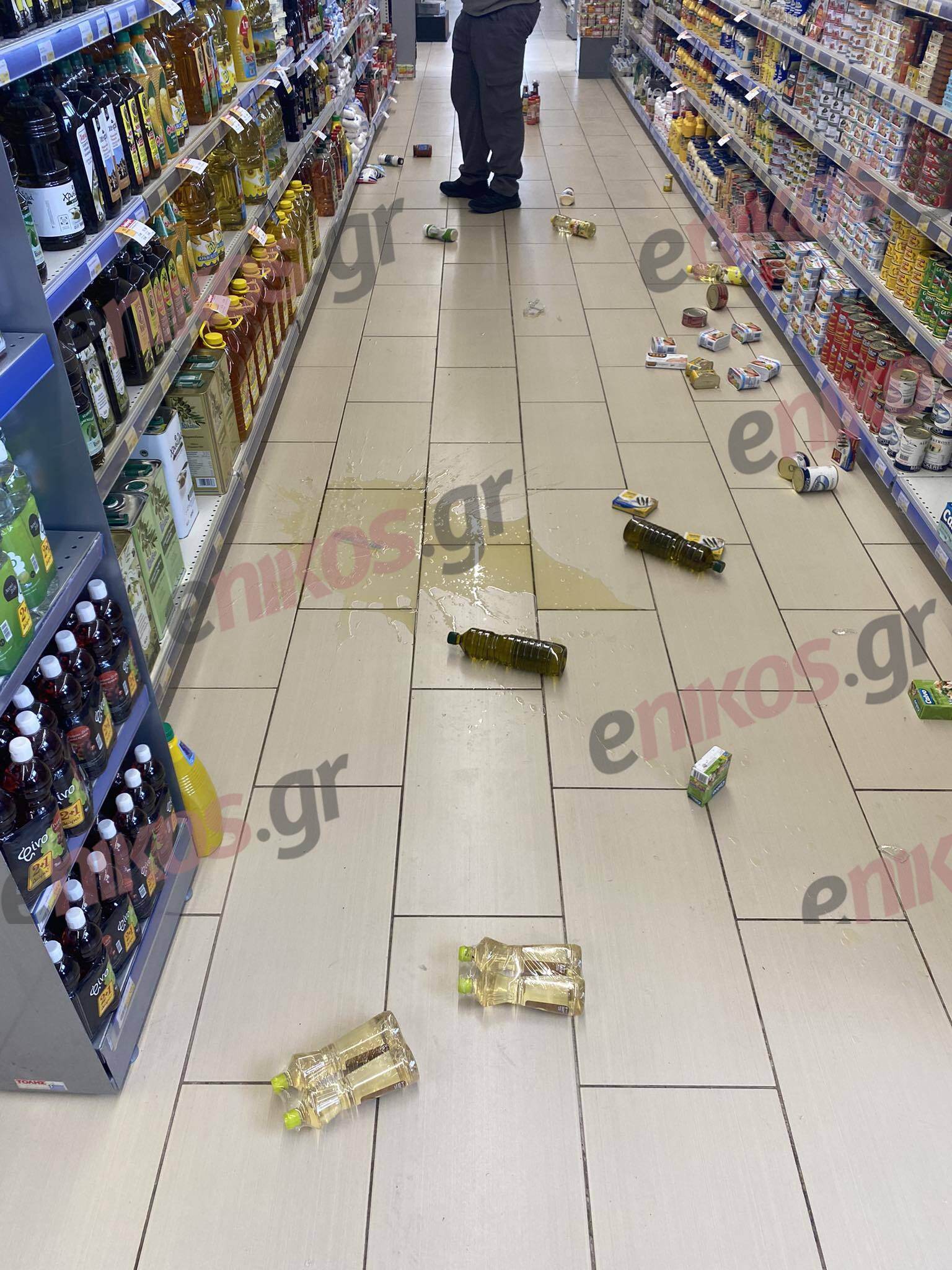 σούπερ μάρκετ σεισμός Μαντούδι