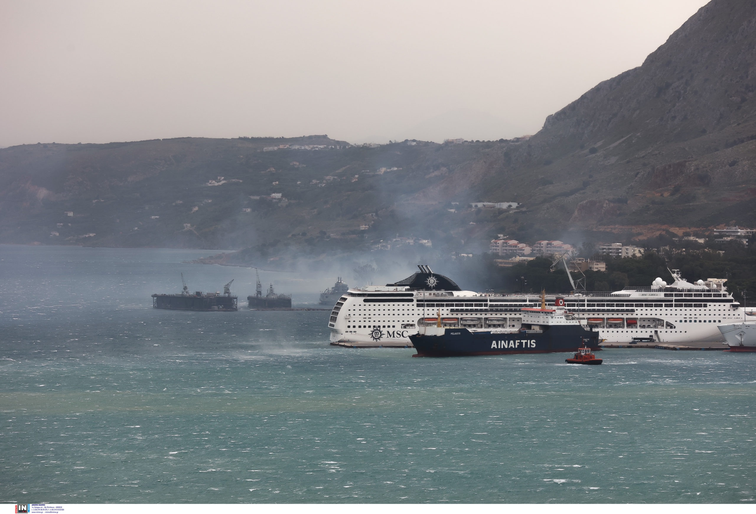 Χανιά- φωτιά- Ναύσταθμος