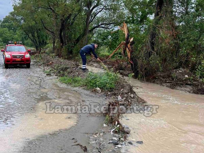 Λαμία Γοργοπόταμος κακοκαιρία