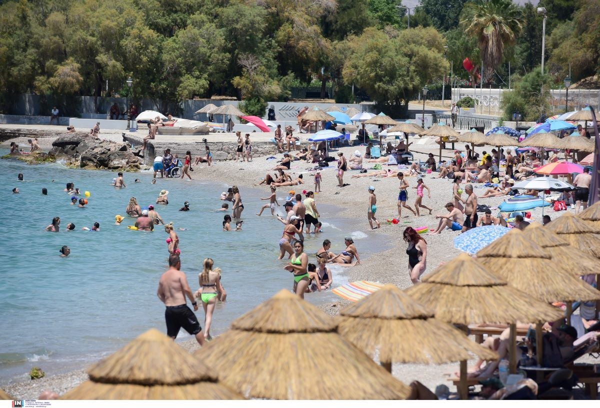 παραλία ζέστη Αττική