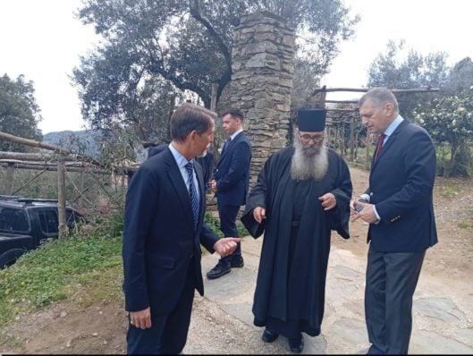 Παύλος Ντε Γκρες, Άγιον Όρος