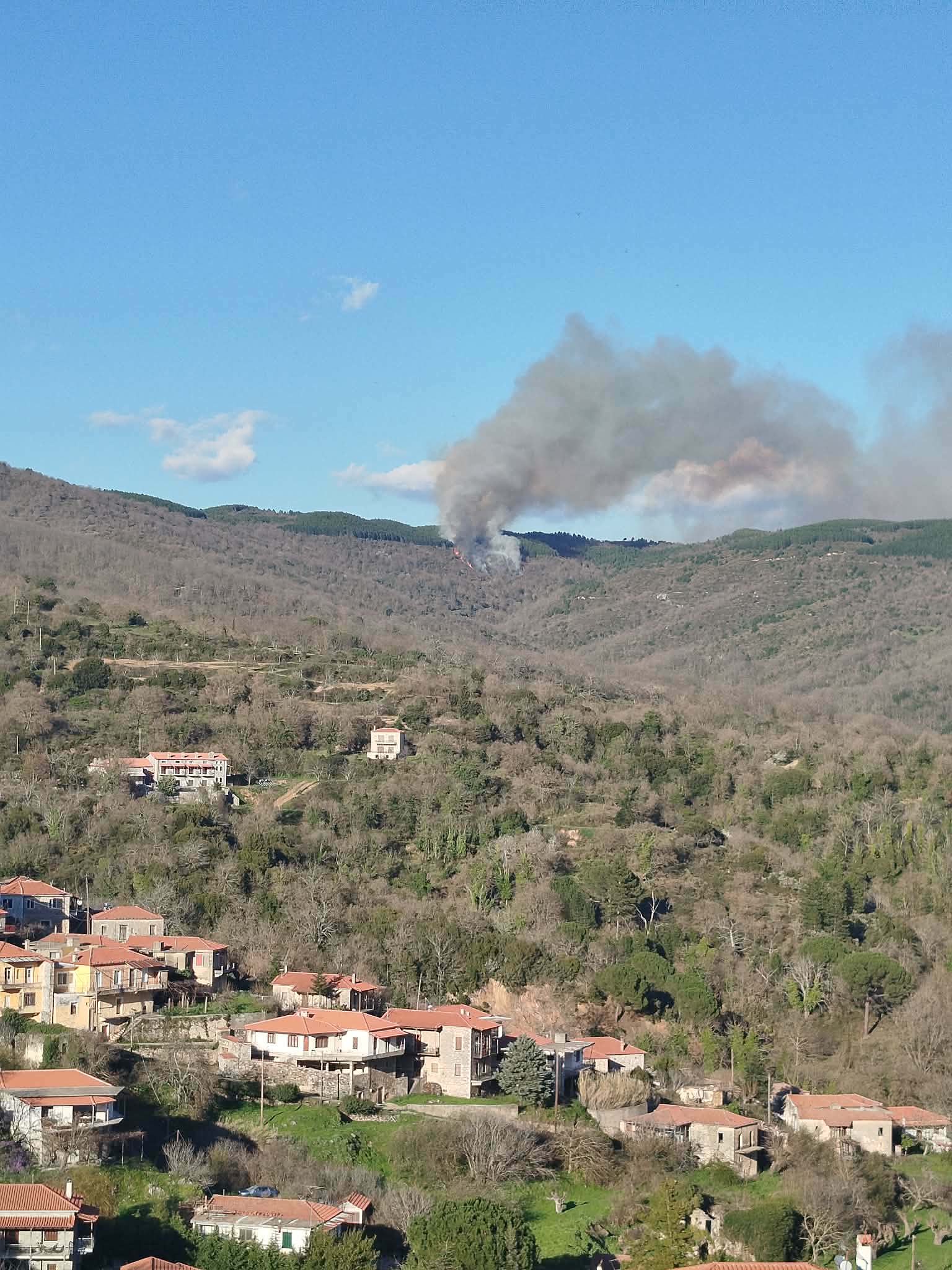 φωτιά, Καρυές Λακωνίας