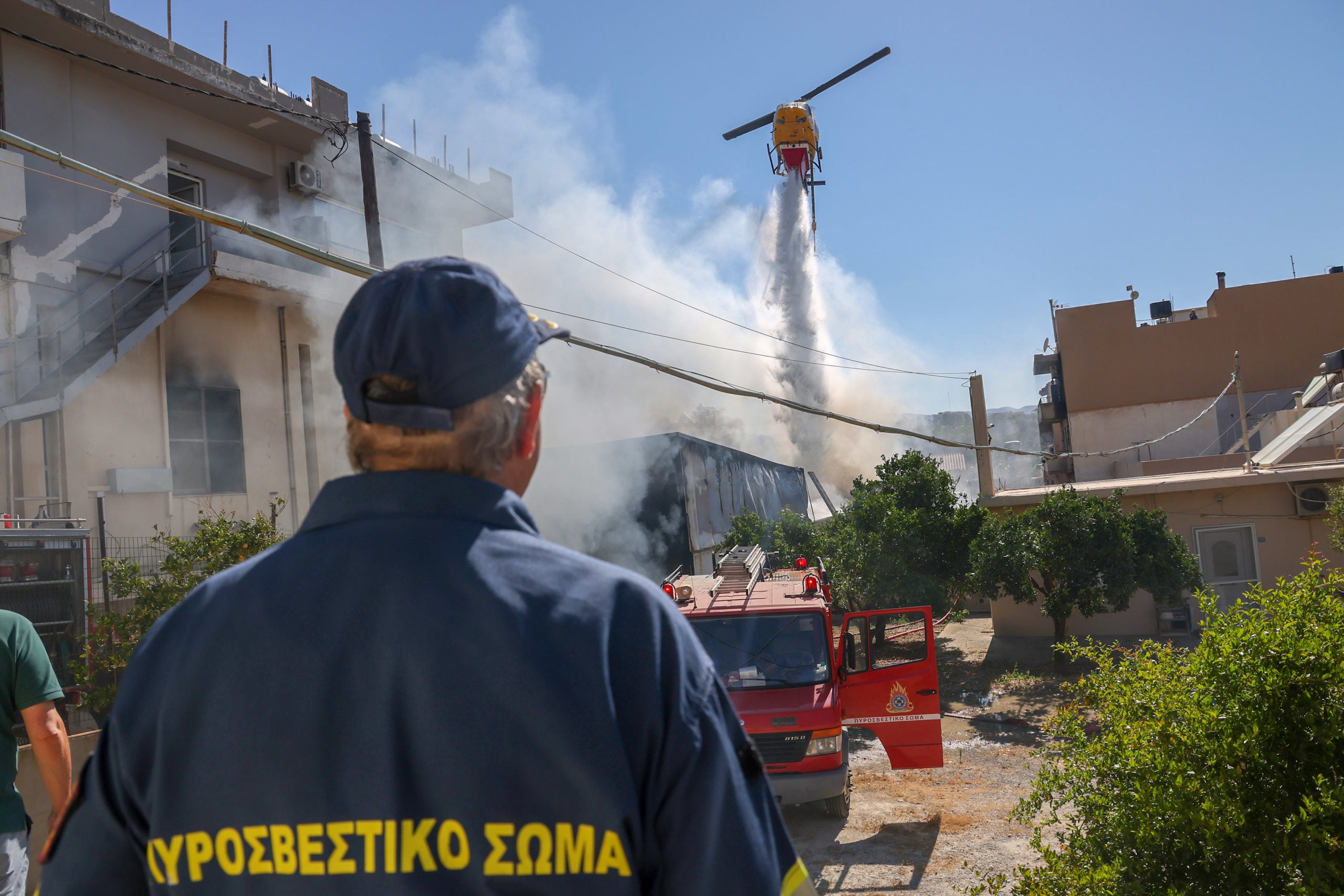 Ηράκλειο, φωτιά, ζημιές