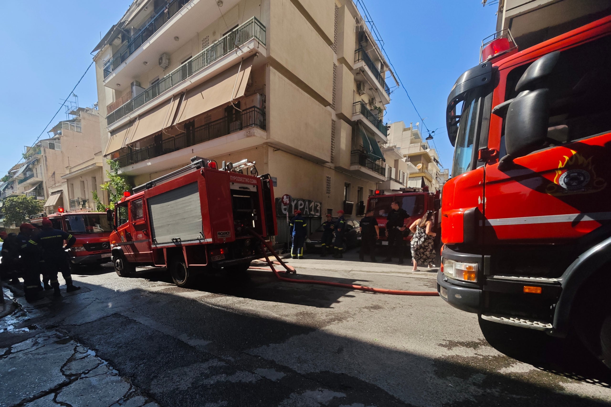 Φωτιά σε διαμέρισμα στα Πατήσια. Νεκρή μία ηλικιωμένη