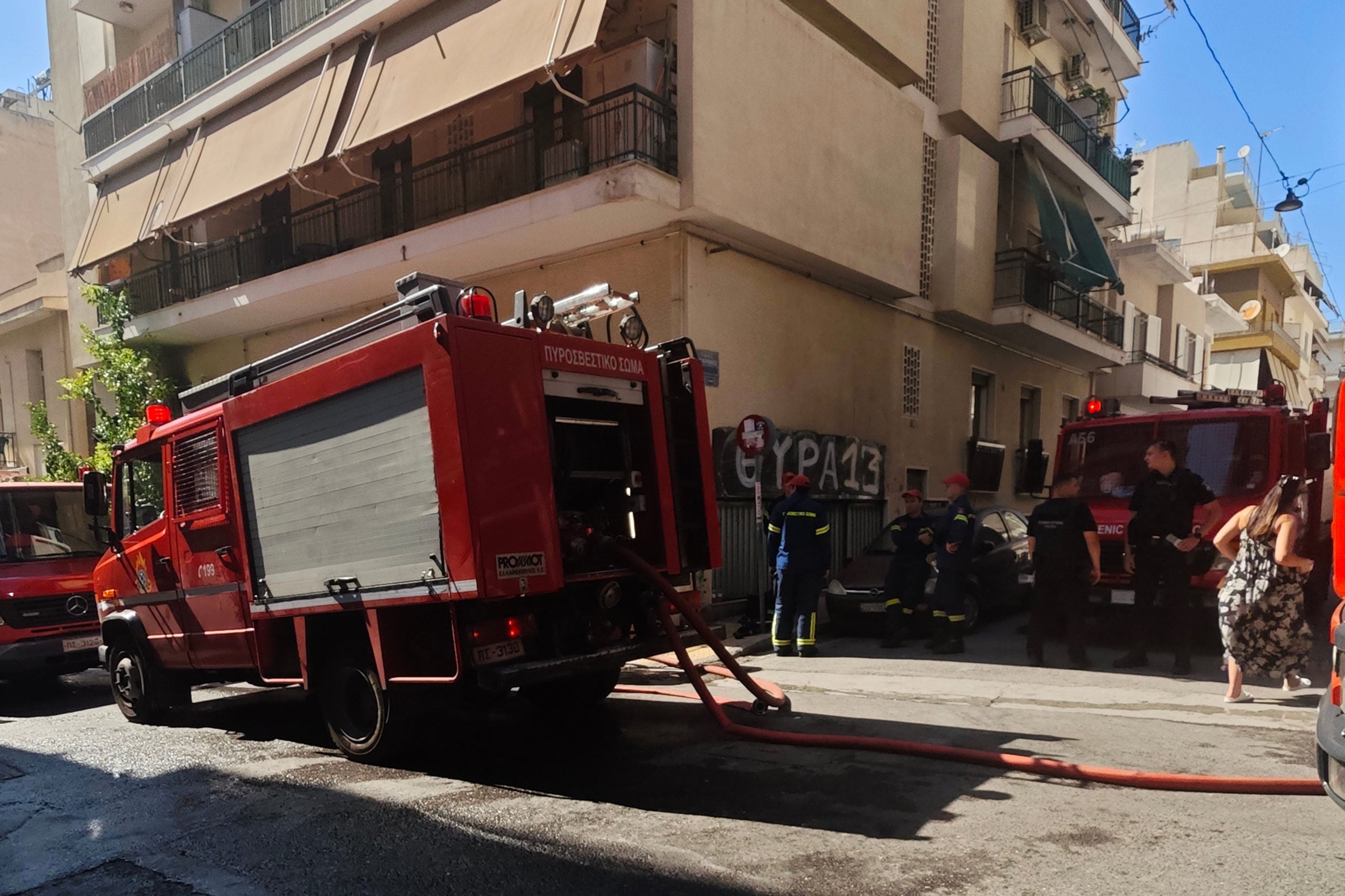Φωτιά σε διαμέρισμα στα Πατήσια. Νεκρή μία ηλικιωμένη