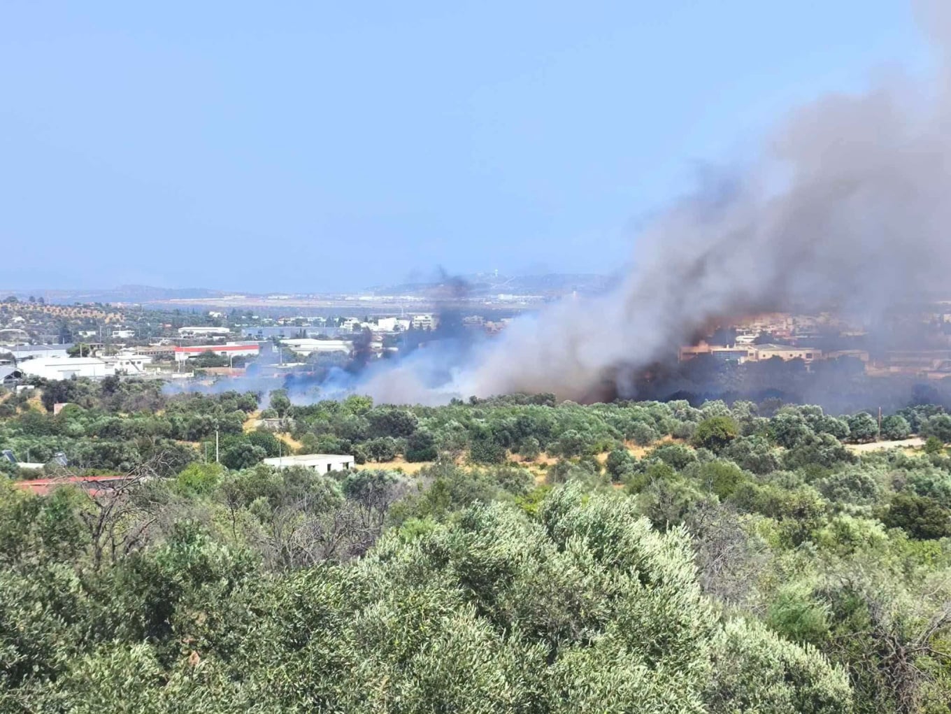 Κορωπί, φωτιά