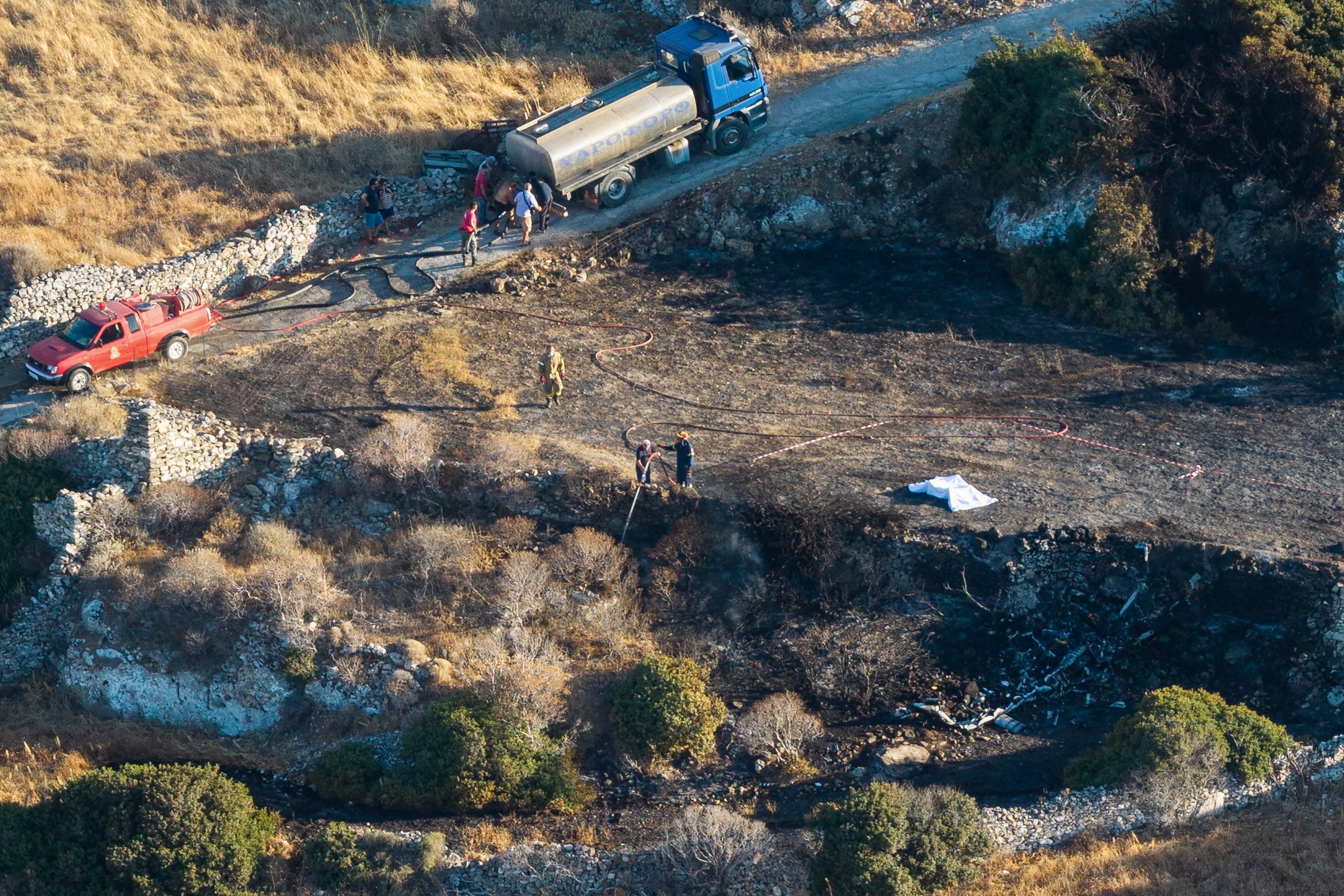 Σίφνος, Ελικόπτερο, συντριβή